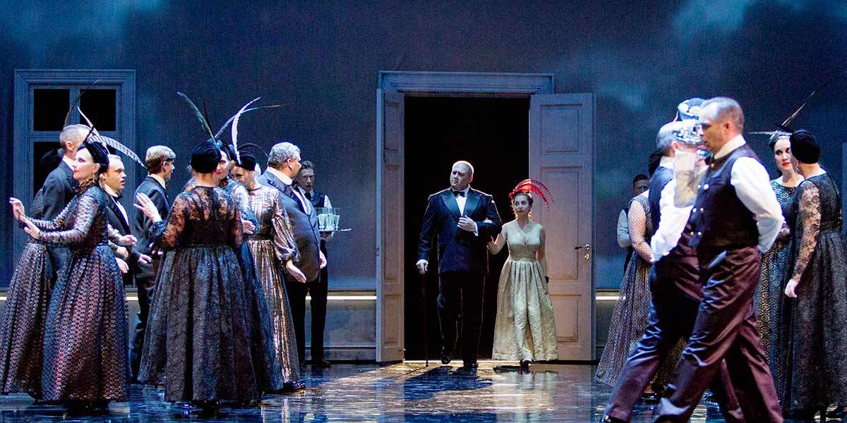 Repetitionsbild från operan Eugen Onegin